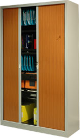 Armoire monobloc à rideaux