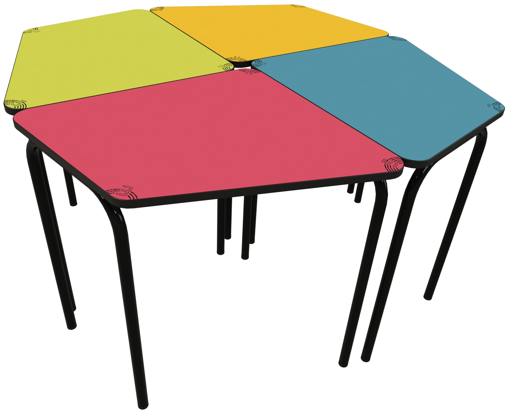 Table modulable DYNAMIC maternelle - photo 1