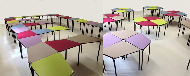 Table modulable DYNAMIC maternelle - photo 2