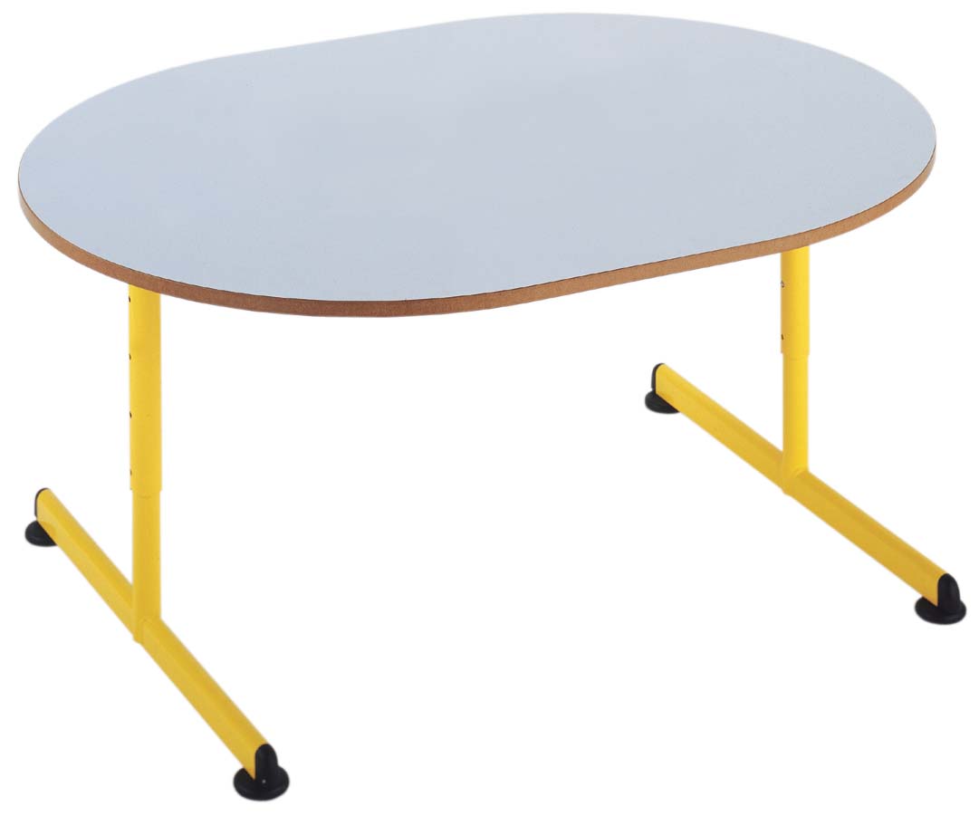 Table maternelle réglable OVALE 120 X 90 cm